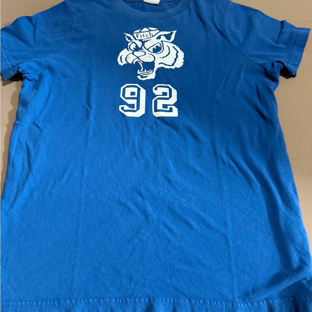 Abercrombie & Fitch Blue Kids Tee with Tiger Graphic Boy’s Size L
